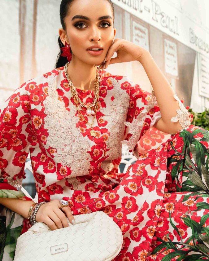 Maria.B MPrints Embroidered Lawn Unstitched 3Pc Suit MPT-2606-B