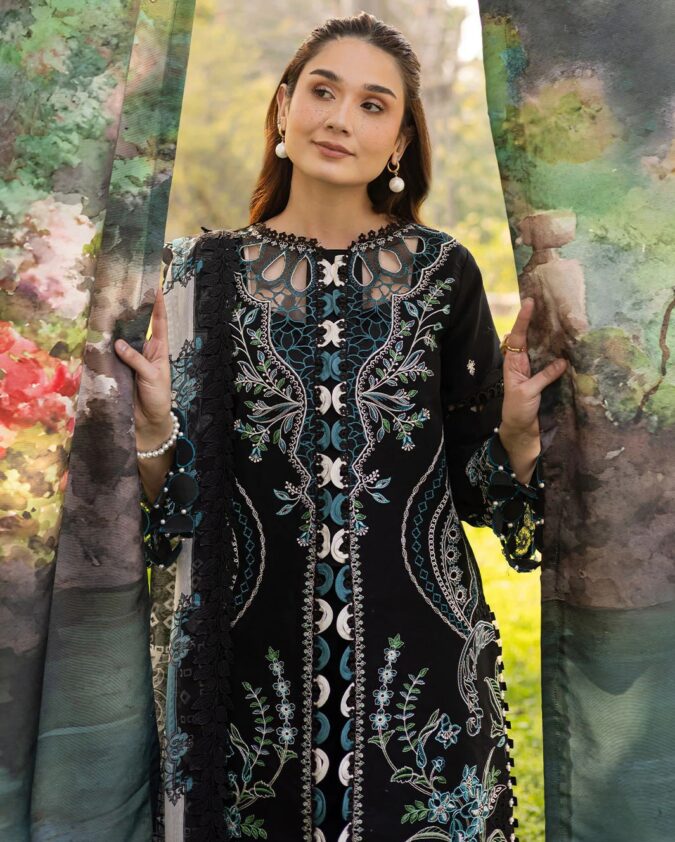 Parishay Shangrila Luxury Lawn Vol-II SHR-01 [Black]