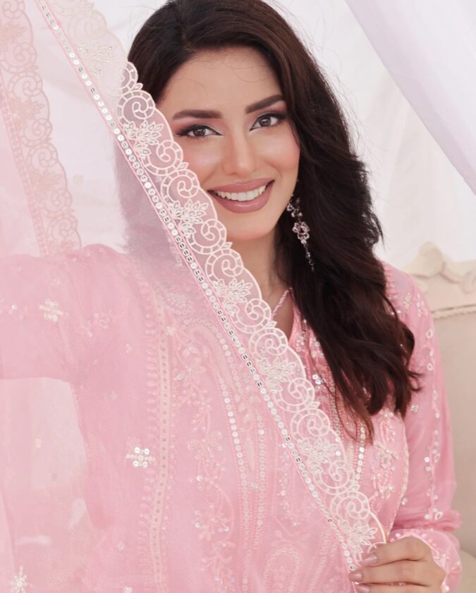 JHOOMAR | 3-Piece Unstitched Shesha Silk Organza [Pink]