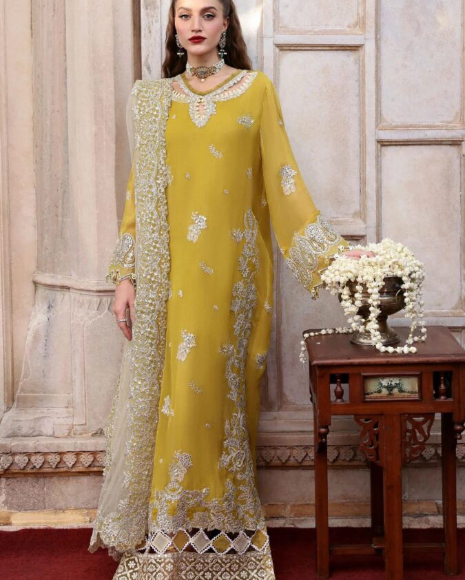 Parishay Jahanara Luxury Formals Yellow