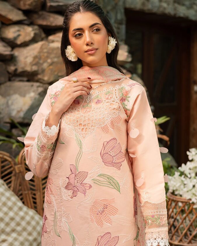 Parishay Shangrila Luxury Lawn Vol-II SHR-06 [Peach]