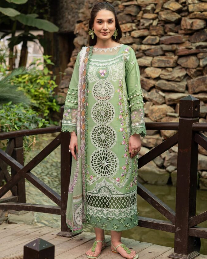 Parishay Shangrila Luxury Lawn Vol-II SHR-10 [Light Green]